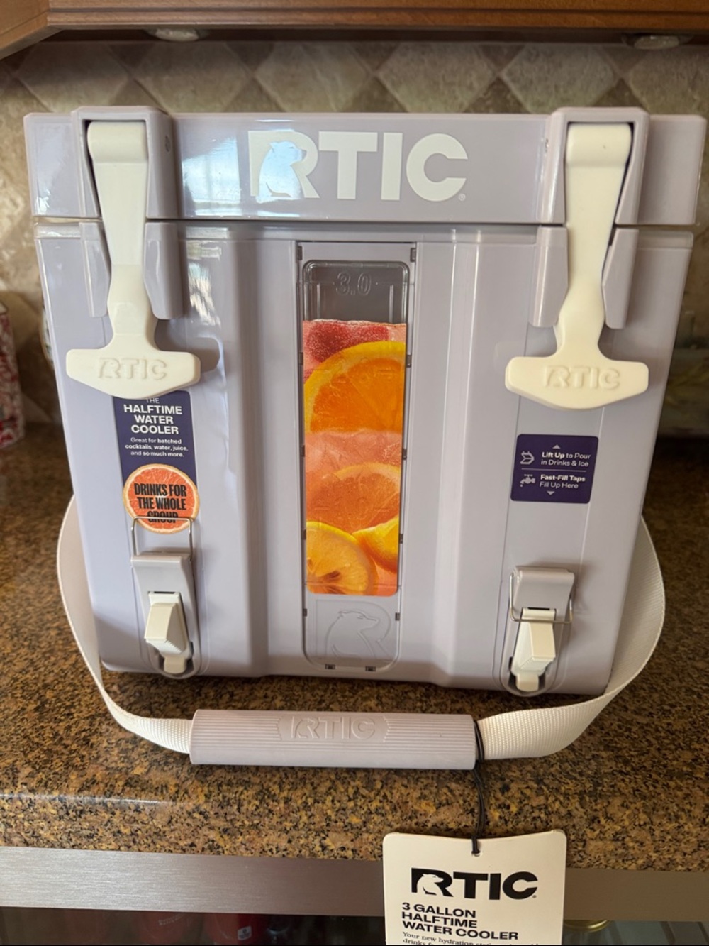 RTIC 3-Gallon Halftime Water Cooler in Light Lavender